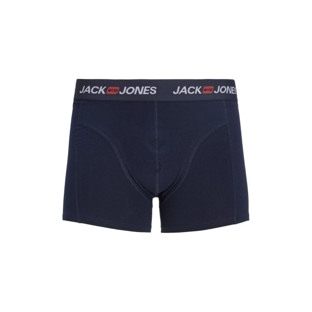 Jack & Jones Heren boxershorts trunks jaccorp 7-pack grijs/donkerblauw/zwart 12282781-Black/NB/DGM/LGM large