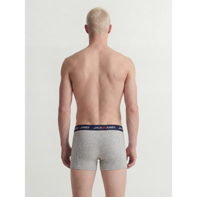 Jack & Jones Heren boxershorts trunks jaccorp 7-pack grijs/donkerblauw/zwart 12282781-Black/NB/DGM/LGM large