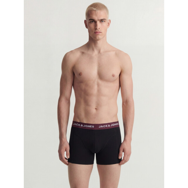 Jack & Jones Heren boxershorts trunks jacoliver 5-pack effen 12259103-Black large