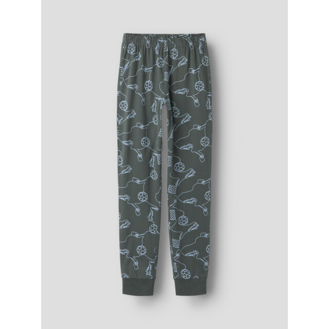 Name It Jongens lange pyjama set nkmnightset voetbal print 13257782-Urban Chic large