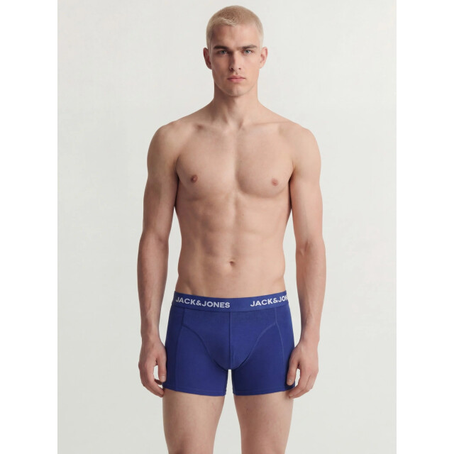 Jack & Jones Heren boxershorts trunks jachendo 5-pack blauw/groen bladeren print 12299176-Vetiver large