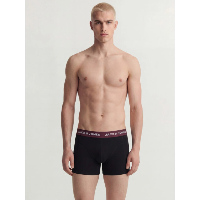 Jack & Jones Heren boxershorts trunks jacoliver 5-pack effen 12259103-Black large