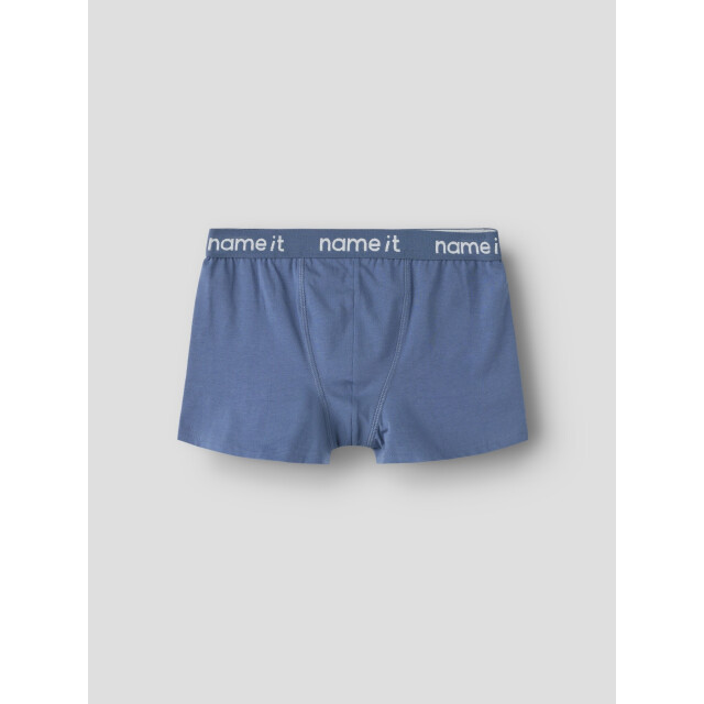 Name It Jongens boxershorts trunks nkmboxer kick off 3-pack voetbal print grijs/blauw 13257781-Urban Chic large