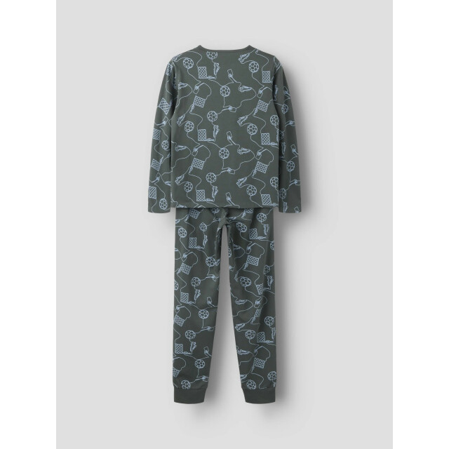 Name It Jongens lange pyjama set nkmnightset voetbal print 13257782-Urban Chic large