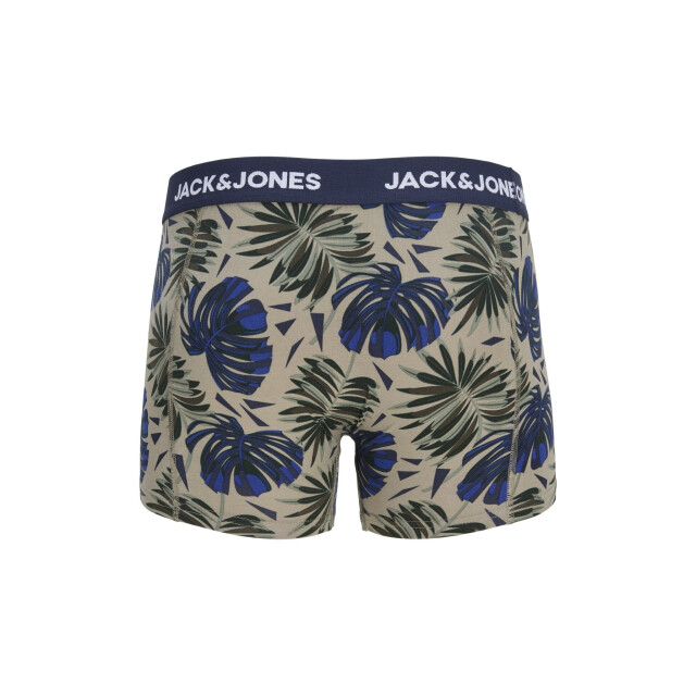 Jack & Jones Heren boxershorts trunks jachendo 5-pack blauw/groen bladeren print 12299176-Vetiver large
