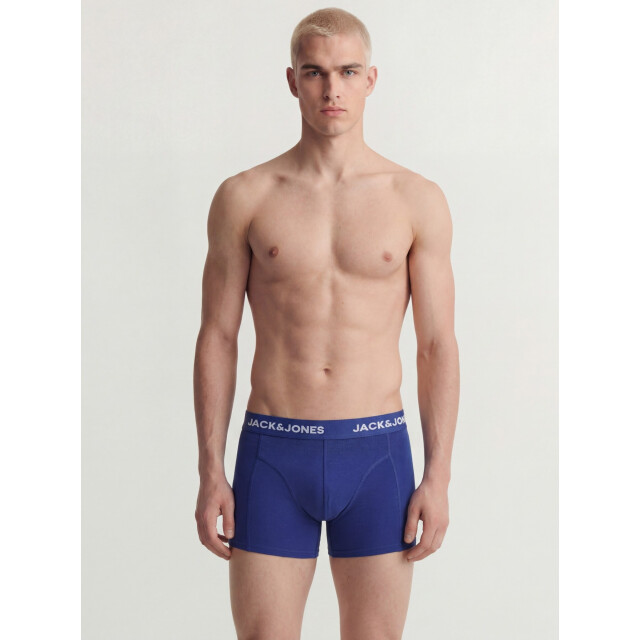 Jack & Jones Heren boxershorts trunks jachendo 5-pack blauw/groen bladeren print 12299176-Vetiver large