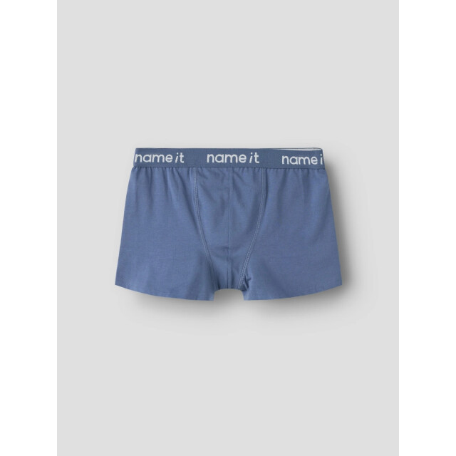 Name It Jongens boxershorts trunks nkmboxer kick off 3-pack voetbal print grijs/blauw 13257781-Urban Chic large