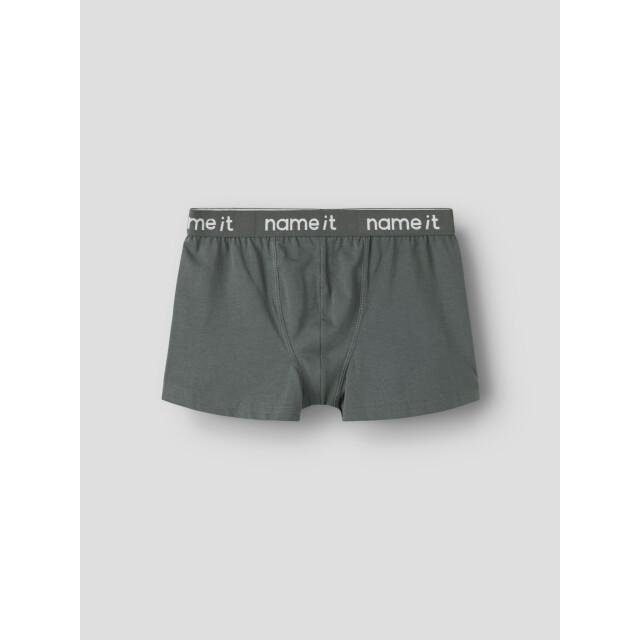 Name It Jongens boxershorts trunks nkmboxer kick off 3-pack voetbal print grijs/blauw 13257781-Urban Chic large