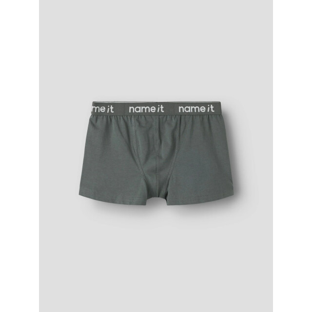 Name It Jongens boxershorts trunks nkmboxer kick off 3-pack voetbal print grijs/blauw 13257781-Urban Chic large