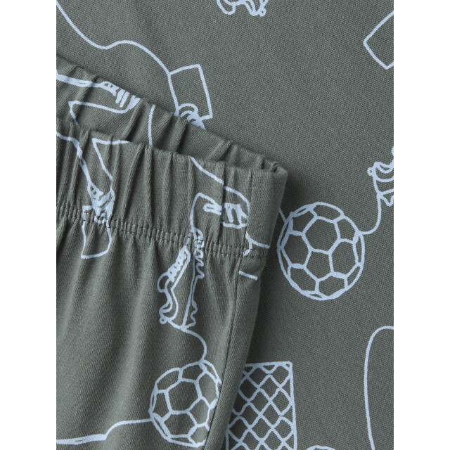 Name It Jongens lange pyjama set nkmnightset voetbal print 13257782-Urban Chic large