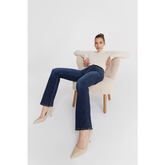 Cup of Joe Coj matilda dames flare jeans deep blue COJ Matilda DeepBlue large
