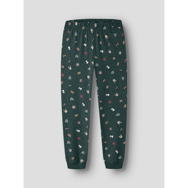Name It Dames/heren kerst pyjama set lang nanvismas groen 13234978-Botanical Garden large
