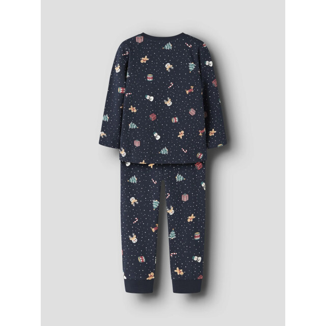 Name It Jongens/meisjes kinder kerst pyjama set nmnvismas donkerblauw 13234981-Navy Blazer large