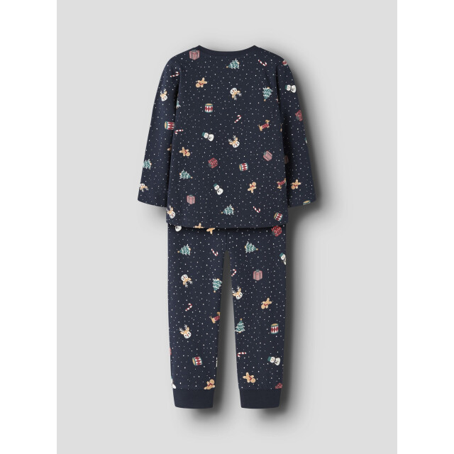 Name It Jongens/meisjes kinder kerst pyjama set nmnvismas donkerblauw 13234981-Navy Blazer large
