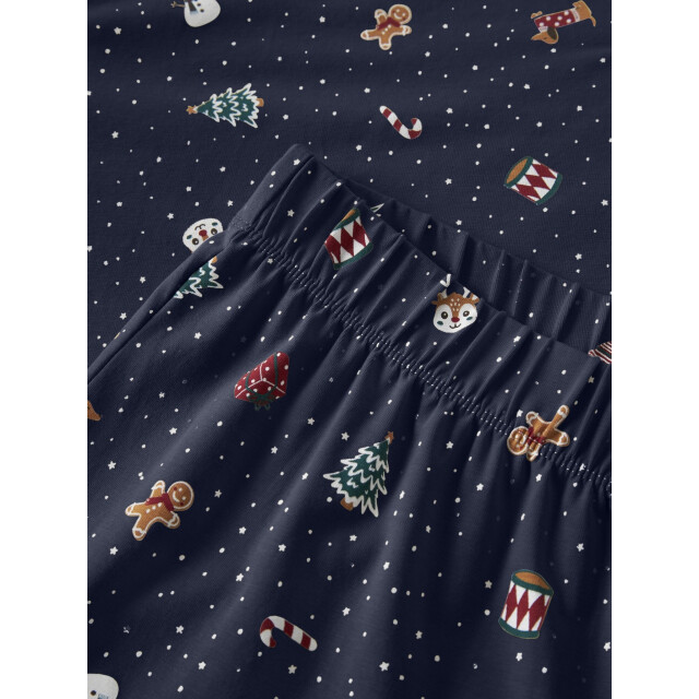 Name It Dames/heren kerst pyjama set lang nanvismas donkerblauw 13234978-Navy Blazer large