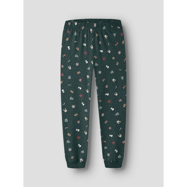 Name It Dames/heren kerst pyjama set lang nanvismas groen 13234978-Botanical Garden large