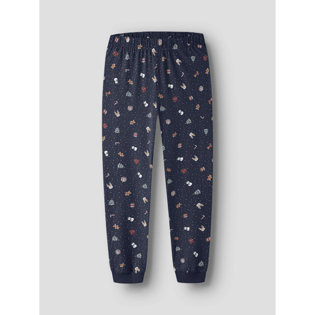 Name It Dames/heren kerst pyjama set lang nanvismas donkerblauw 13234978-Navy Blazer large