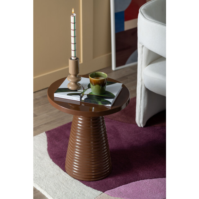 Leitmotiv bijzettafel catania ribbed - 40x40x46 cm 3731349 large