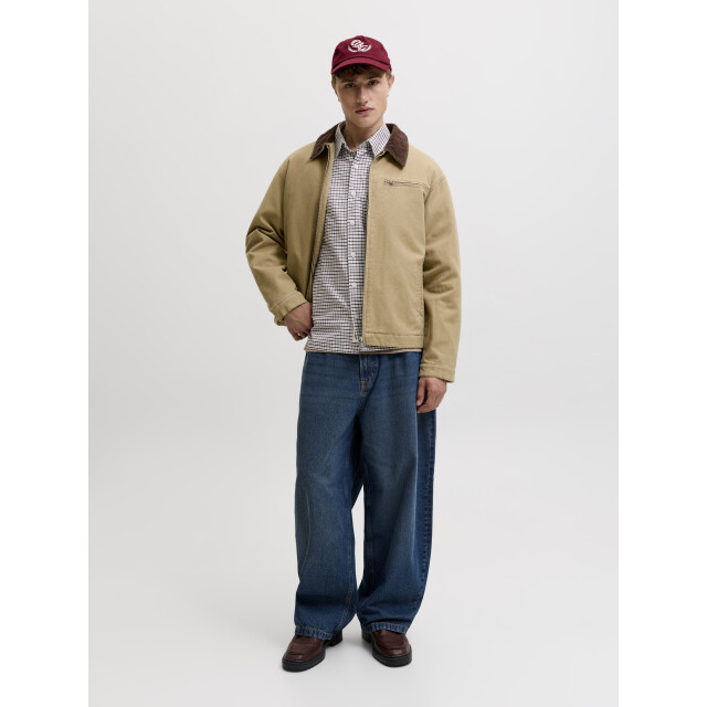 Jack & Jones jorfrederiksberg oxford shirt ls sn 12300969 chocolate truffle 05631.880.0003 large