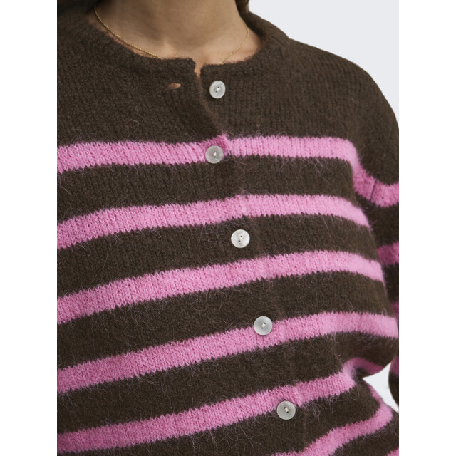 Only onlmaggie ls baseball neck cardi cc 15375125 coffee bean 06741.882.0002 large