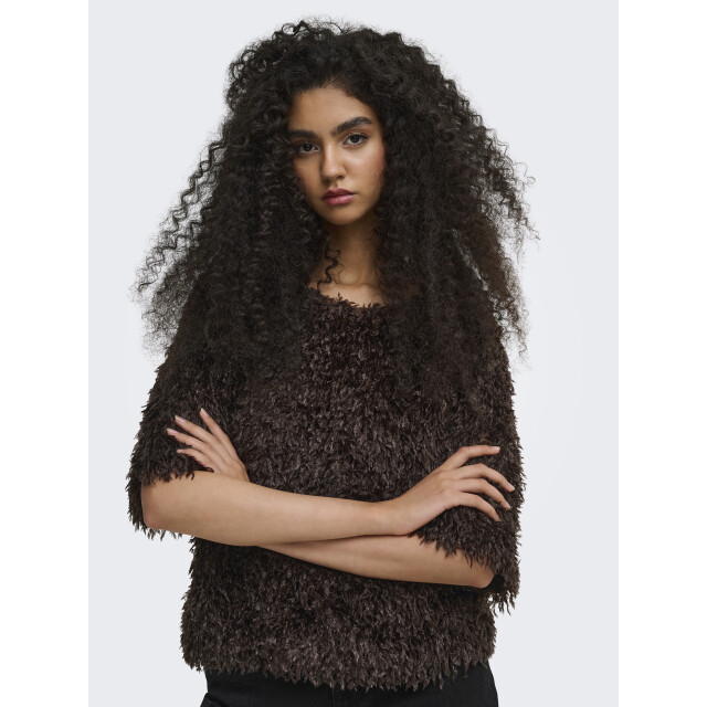 Jacqueline de Yong marta life 2/4 top jrs noos 15380253 coffee bean 06613.882.0003 large