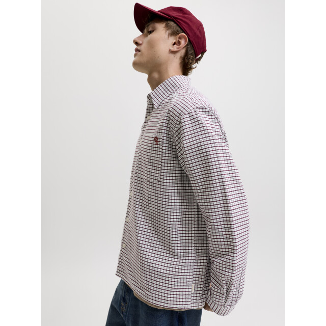 Jack & Jones jorfrederiksberg oxford shirt ls sn 12300969 chocolate truffle 05631.880.0003 large