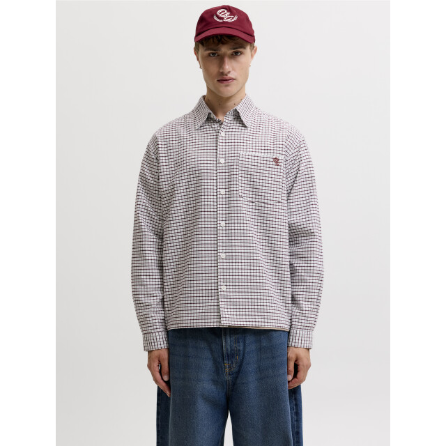 Jack & Jones jorfrederiksberg oxford shirt ls sn 12300969 chocolate truffle 05631.880.0003 large
