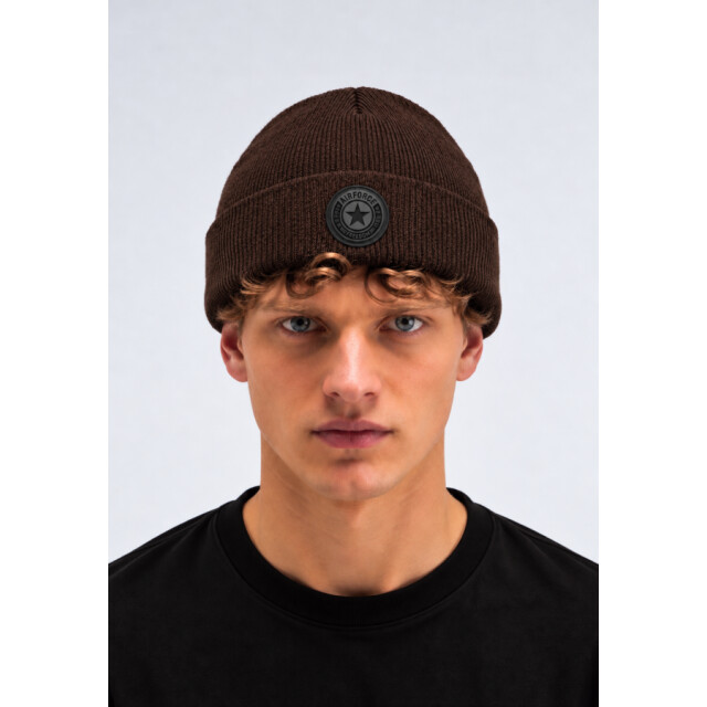 Airforce Bonnet small logo fru0620 dark coffe beanie - airfo Dark Coffe/BONNET Small Logo FRU0620 large