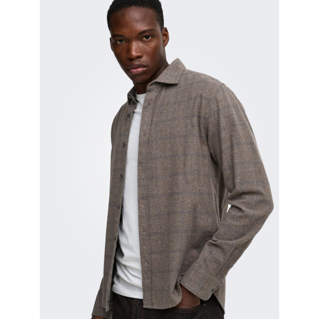 Only & Sons onsalon ls slim shirt frml 22039086 falcon 05631.940.0136 large