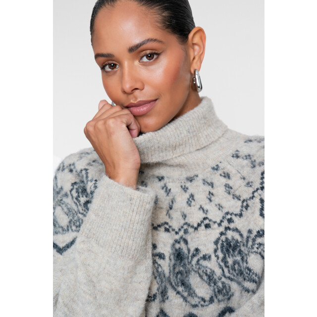 Geisha pullover nordic 64835-29 721 light sand/grey 06711.820.0010 large