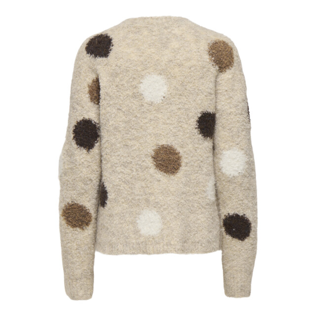 Jacqueline de Yong dottie l/s o-neck dot pullover k 15383105 pussywillow 06712.198.0306 large