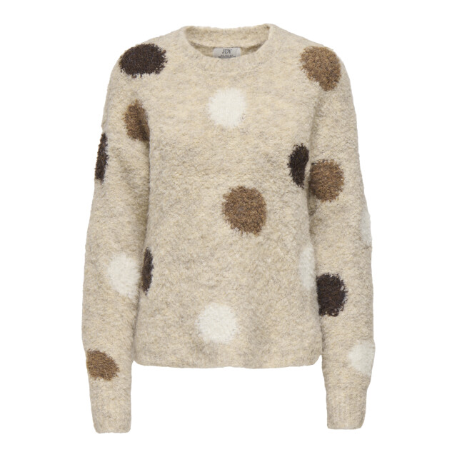 Jacqueline de Yong dottie l/s o-neck dot pullover k 15383105 pussywillow 06712.198.0306 large