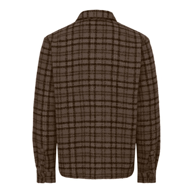Only & Sons onsluigi ls boucle reg overshirt 22039262 coffee bean 05633.882.0006 large