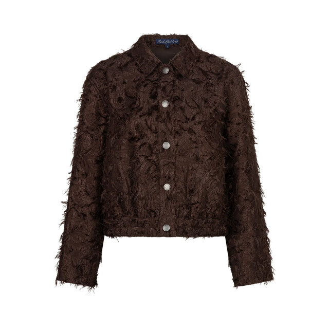Red Button Bomber fringes espresso SRB5064 large