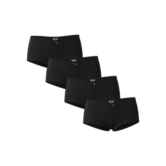 Pieces Dames boxershorts pclena 4-pack effen 17169025-Black large