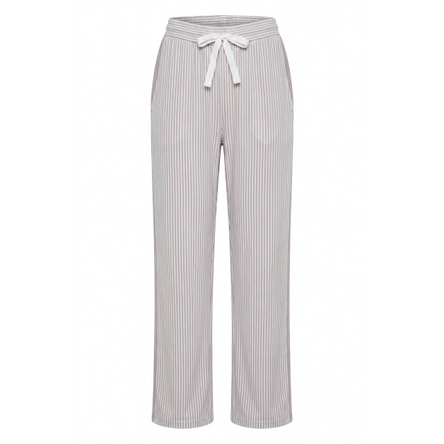 By Louise Dames pyjama set lang katoen gestreept lila BL-6468-02 large
