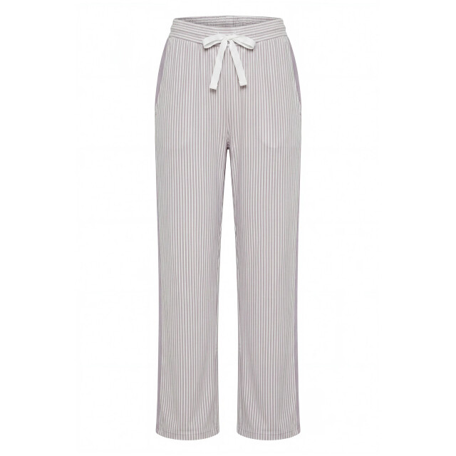 By Louise Dames pyjama set lang katoen gestreept lila BL-6468-02 large