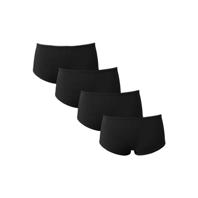 Pieces Dames boxershorts pclena 4-pack effen 17169025-Black large