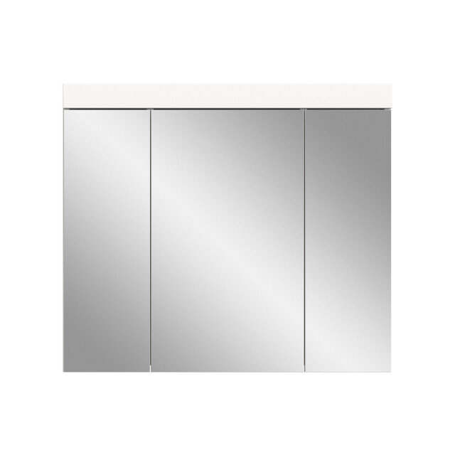 Furnilux Viana spiegelkast badkamer 80 cm met 3 spiegeldeuren, wit 3733147 large