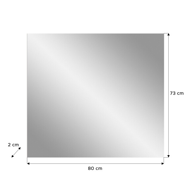 Furnilux Canu spiegel 80x73 cm met en kaschmir korpus 3733139 large