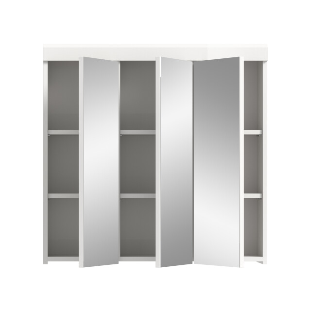 Furnilux Scout spiegelkast badkamer 3 spiegeldeuren 80x79x18 cm wit 3733131 large