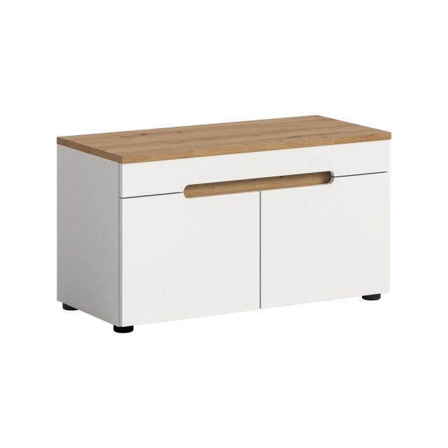 Furnilux Canu sitzbank wit | 60x45x37 cm met 2 deuren en soft-close 3733136 large