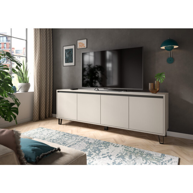 Furnilux Balton lowboard 184x64x40 cm met 4 deuren 3733143 large