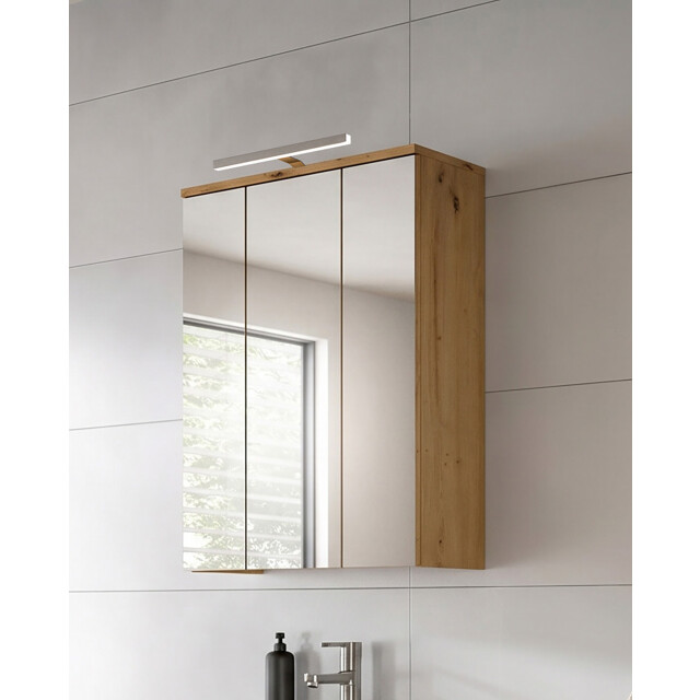 Furnilux Blake spiegelschrank met verlichting 60x77 cm in artisan eiken en 3733129 large