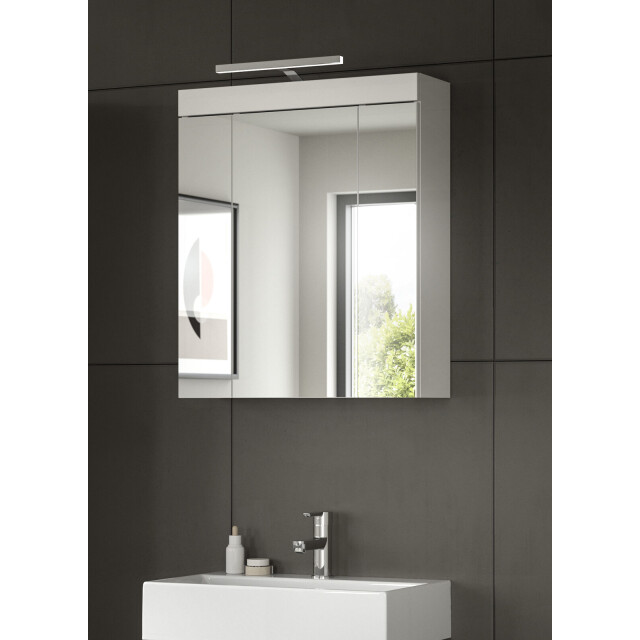 Furnilux Viana spiegelkast met verlichting 60x70x18 cm in wit en 3733148 large