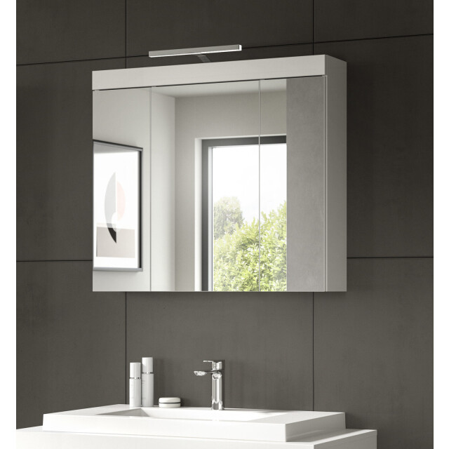 Furnilux Spiegelkast viana met verlichting 80 cm – incl. badkamerlamp 3733149 large