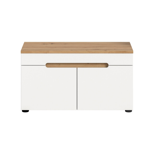 Furnilux Canu sitzbank wit | 60x45x37 cm met 2 deuren en soft-close 3733136 large