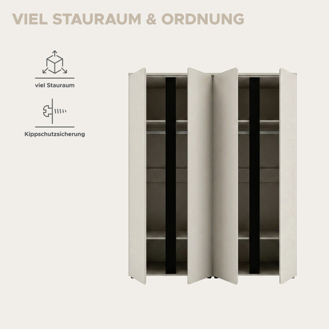 Furnilux Amara kledingkastcombinatie 2-delig 158x184 cm in 3733172 large