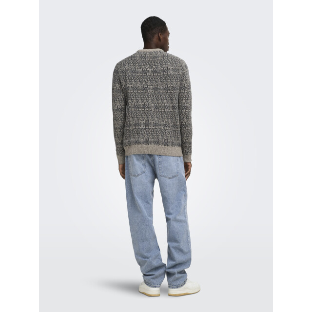 Only & Sons Only & sons sage nordic gebreide trui 22039416 large