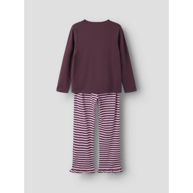 Name It Meisjes lange pyjama set giftbox nkfreaq paars gestreept/strik print 13261980-Catawba Grape large